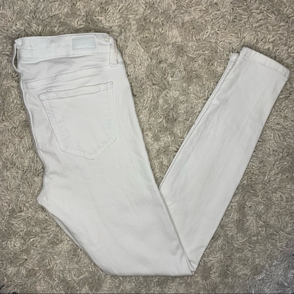 Cello Mid Rise White Denim Skinny Jeans - Picture 4 of 4